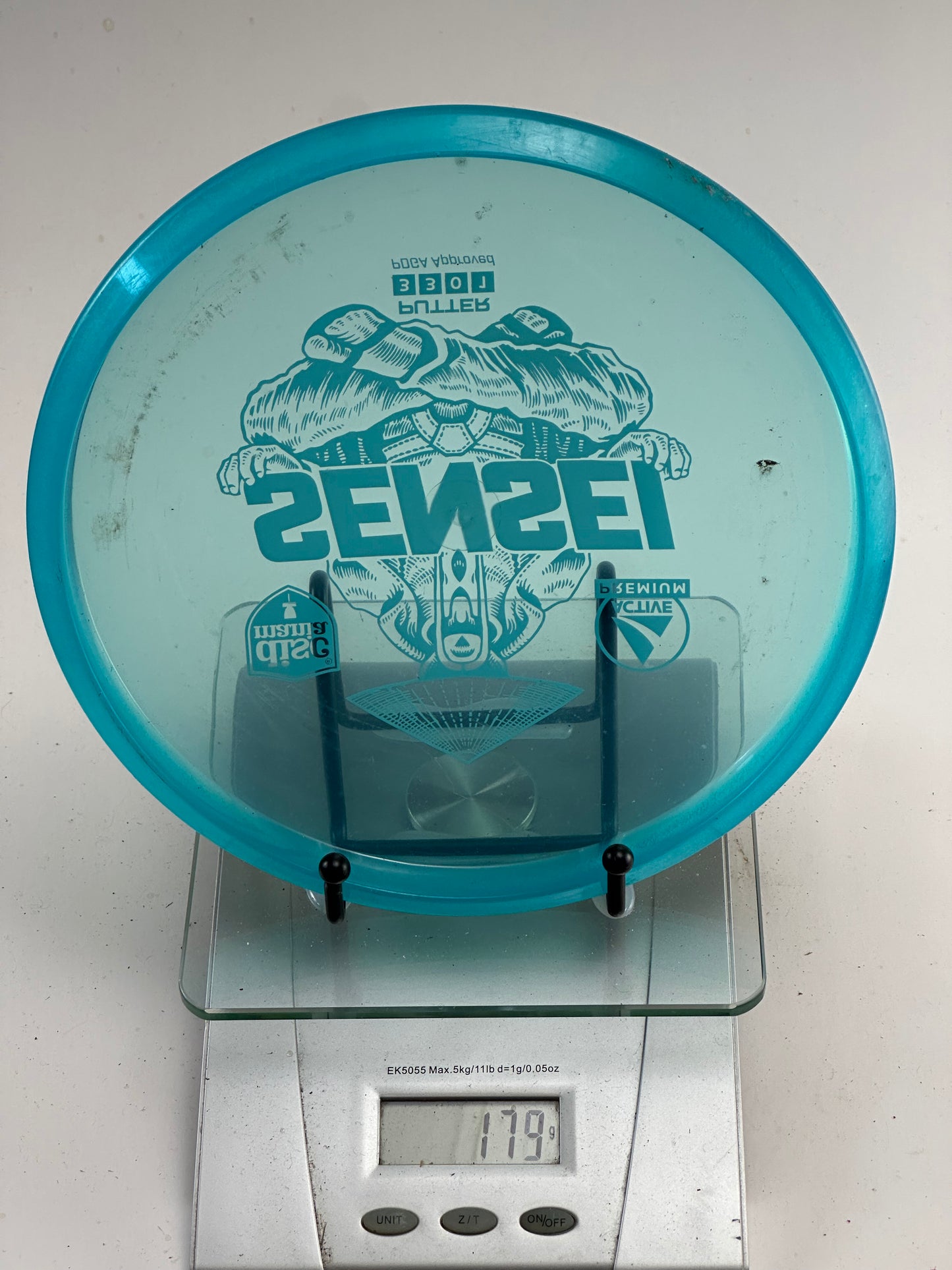 Discmania Sensei Active Premium Putter (Transparent Blue) 179g