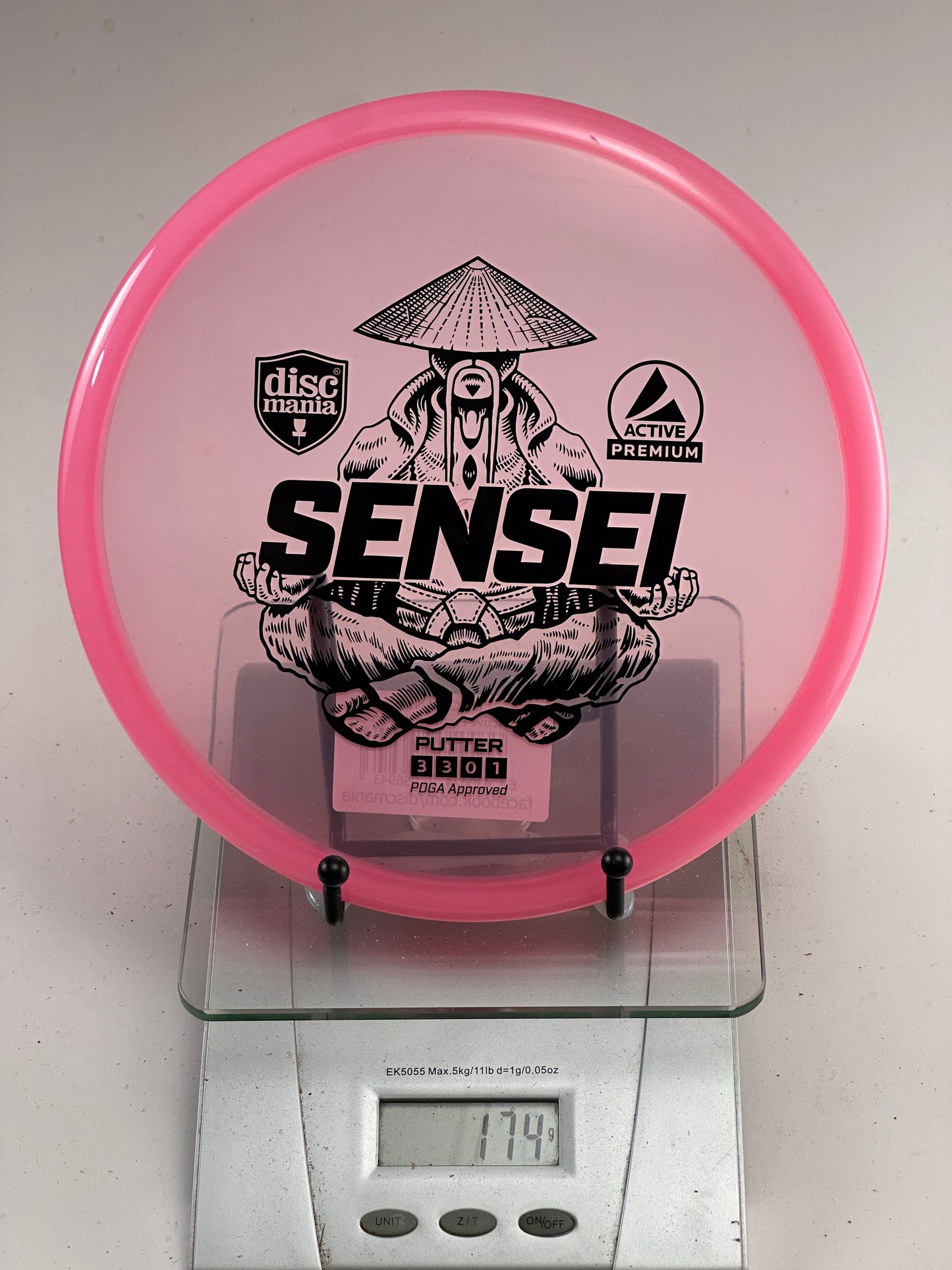 Discmania Sensei Active Premium Putter - Translucent Pink