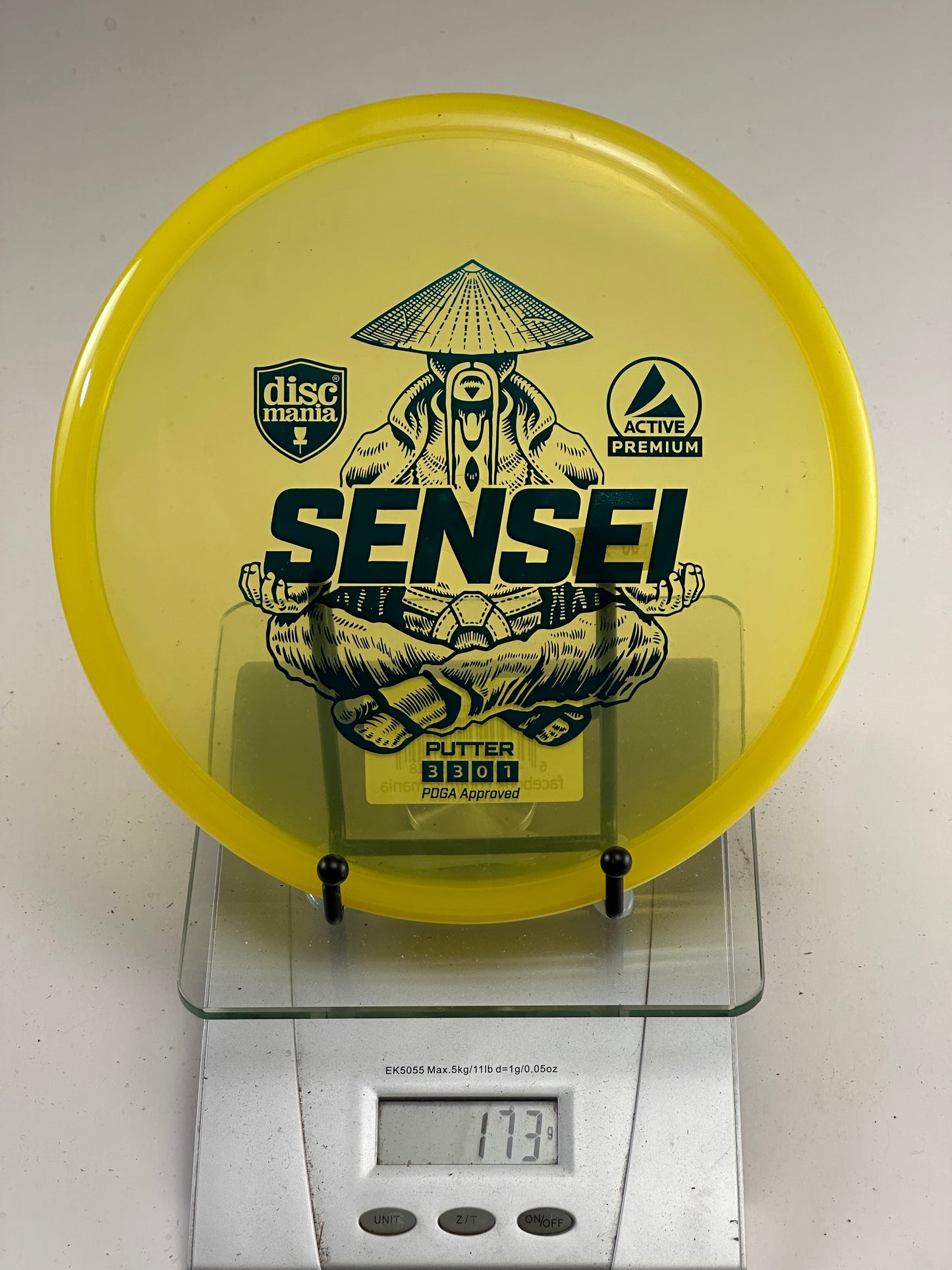 Discmania Sensei Active Premium Putter – Yellow 173g