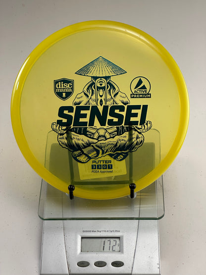 Discmania Sensei Putter – Active Premium – Yellow