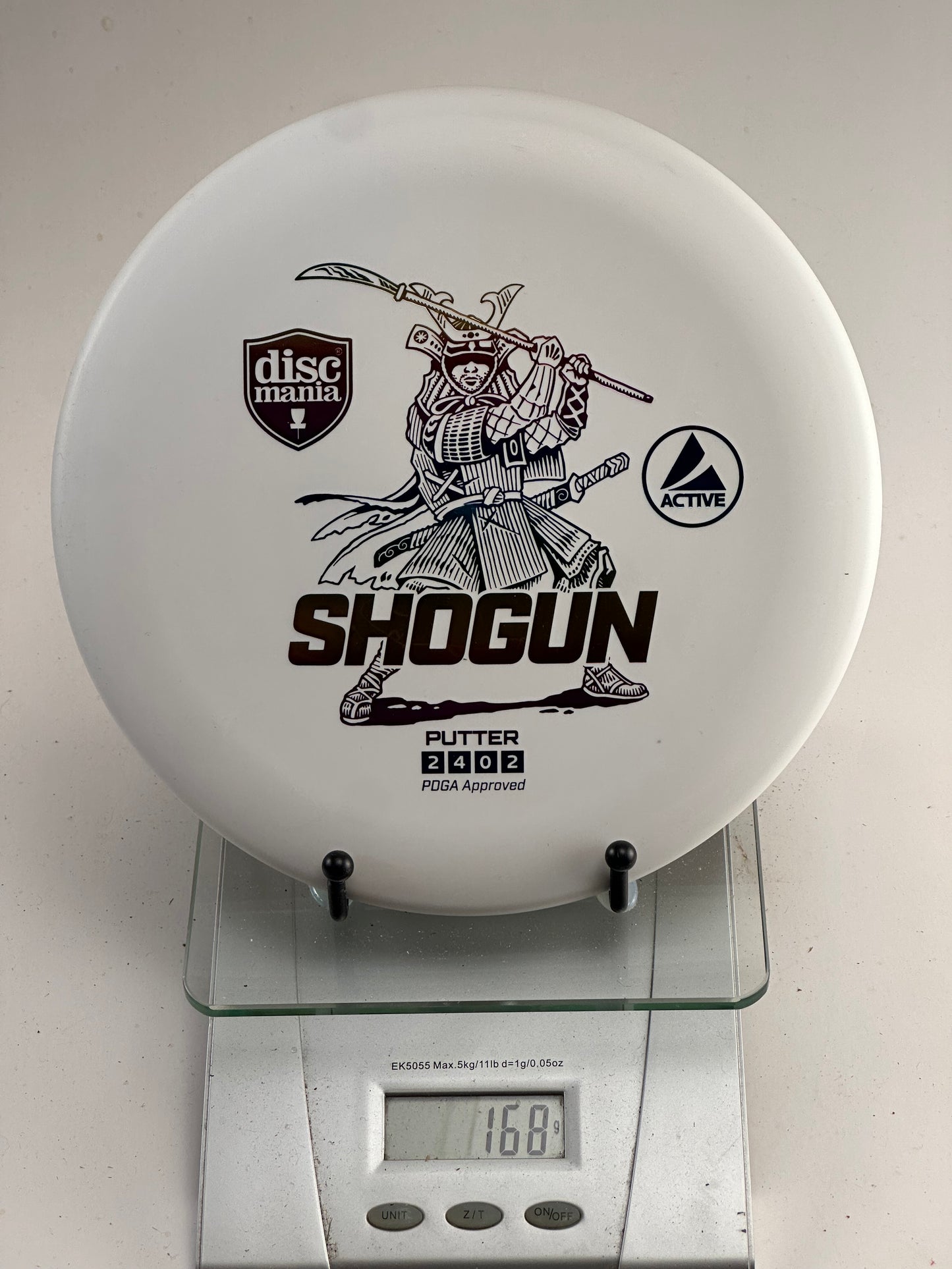 Discmania Active Shogun putter samurai stamp