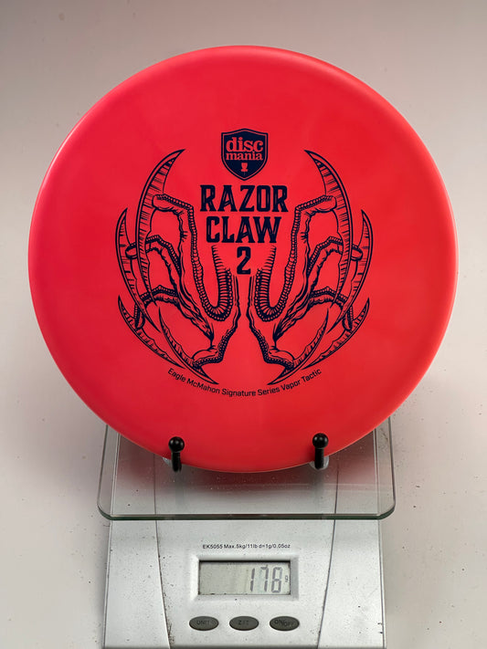 Discmania Vapor Tactic Razor Claw 2 red Eagle McMahon approach disc