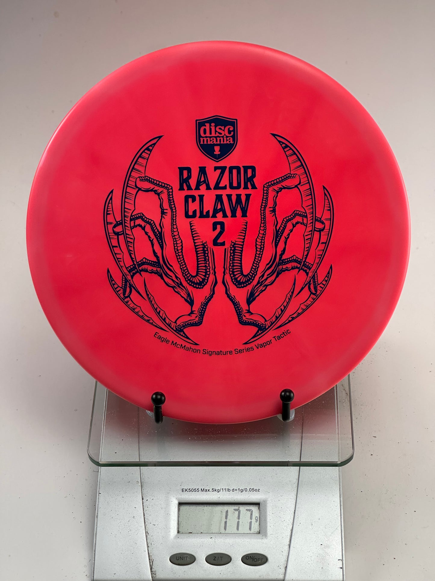 Discmania Razor Claw 2 Tactic (Vapor) - Red - Eagle McMahon