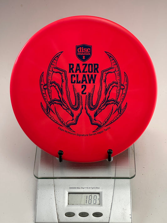 Discmania Vapor Tactic Razor Claw 2 red Eagle McMahon approach disc