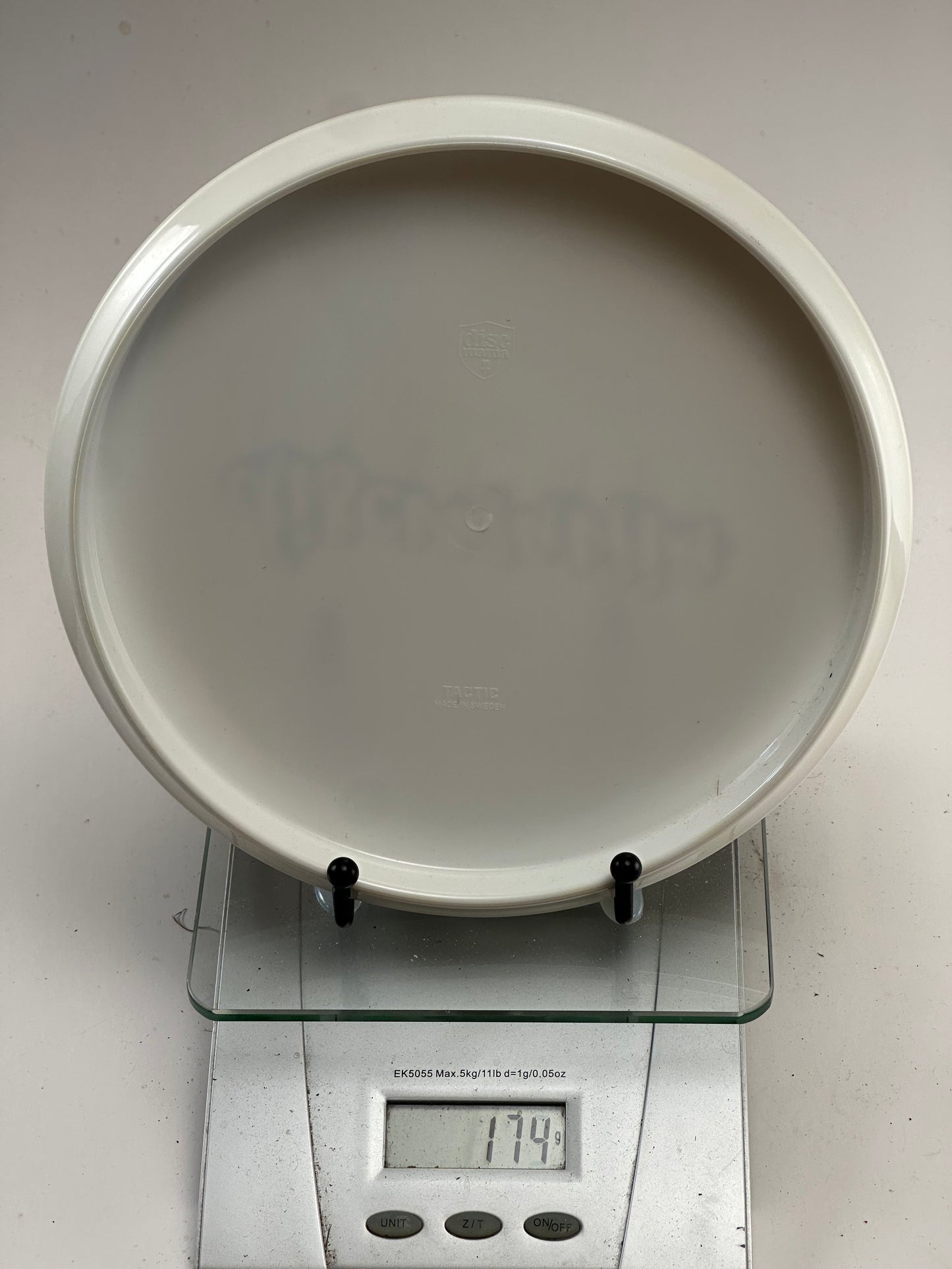 Discmania Exo Hard Tactic Exo Hard white Discmania script stamp approach disc