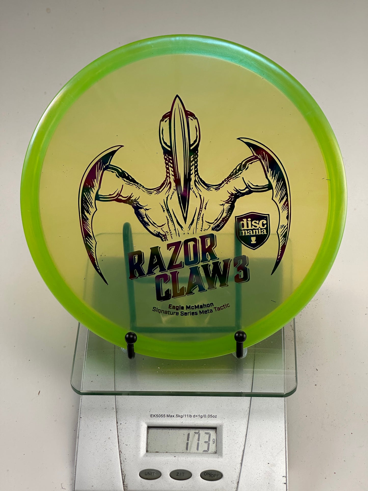 Discmania Meta Tactic Meta yellow-green Razor Claw 3 Eagle McMahon Signature Series