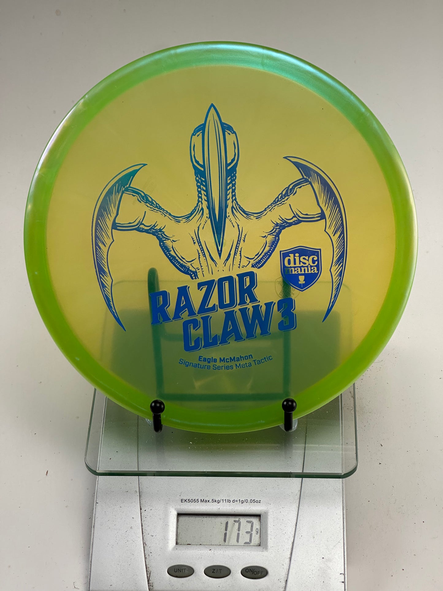 Discmania Meta Tactic Meta yellow-green Razor Claw 3 Eagle McMahon Signature Series