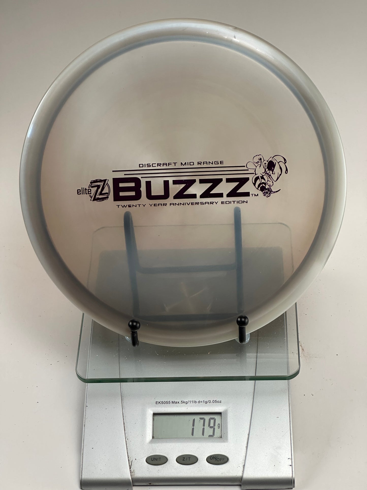 Discraft Buzzz 20 Year Anniversary Elite Z Midrange (Clear) 179g