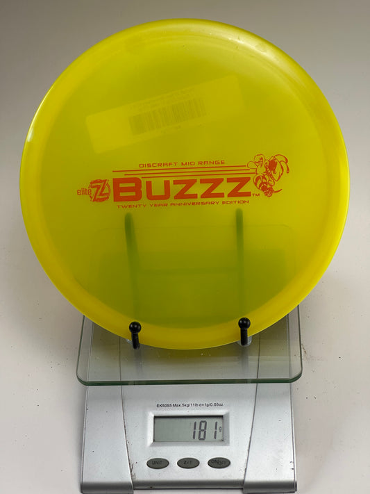 Discraft Buzzz 20 Year Anniversary Elite Z Midrange (181g) Yellow