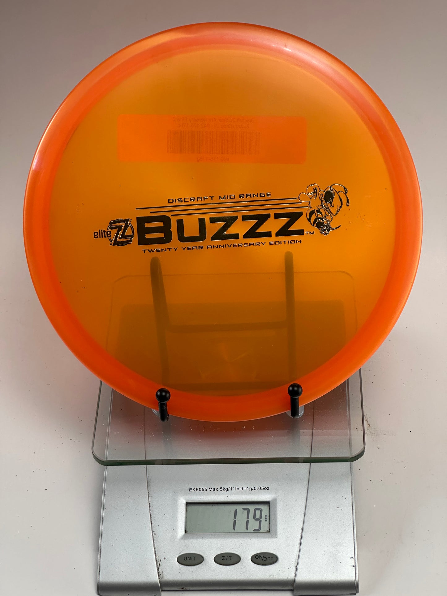 Discraft Buzzz 20 Year Anniversary Elite Z Midrange (179g) - Orange