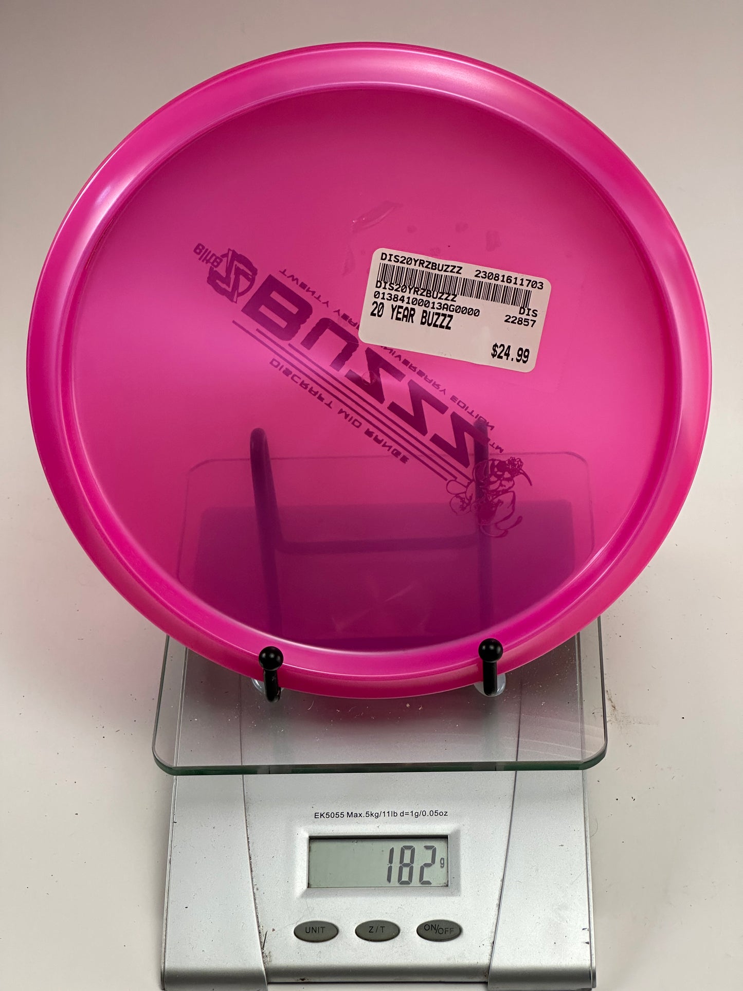 Discraft Buzzz 20 Year Anniversary Elite Z Midrange (Pink)