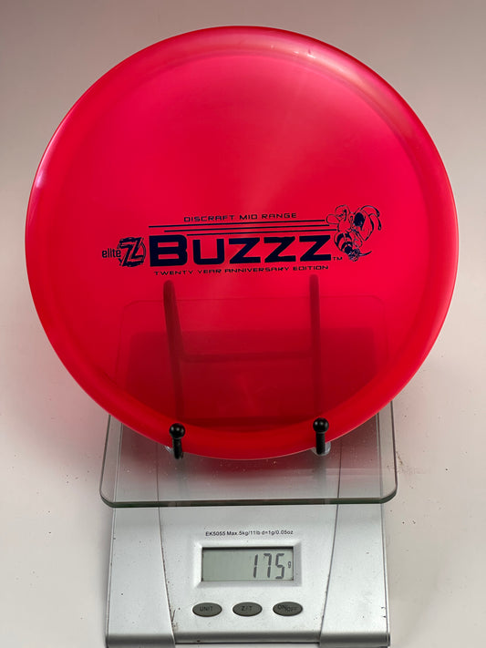 Discraft Buzzz 20 Year Anniversary Elite Z Midrange (Transparent Red)