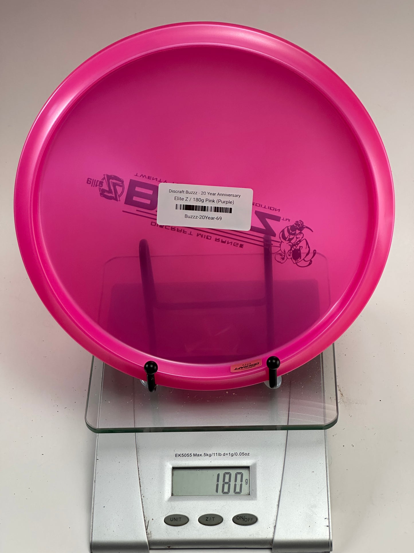 Discraft Buzzz 20 Year Anniversary Elite Z Midrange – Pink