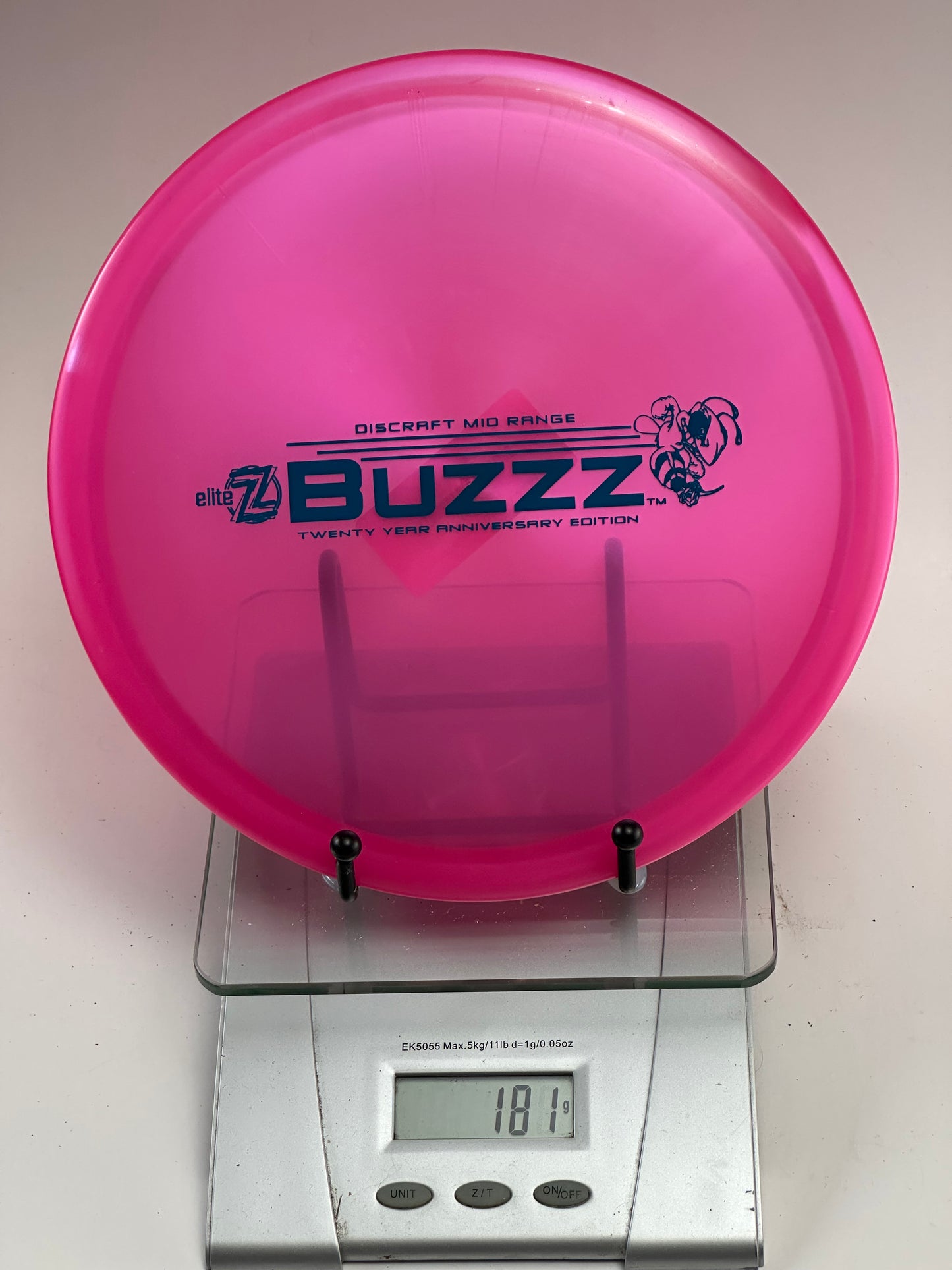 Discraft Buzzz 20 Year Anniversary Elite Z Midrange (Pink)