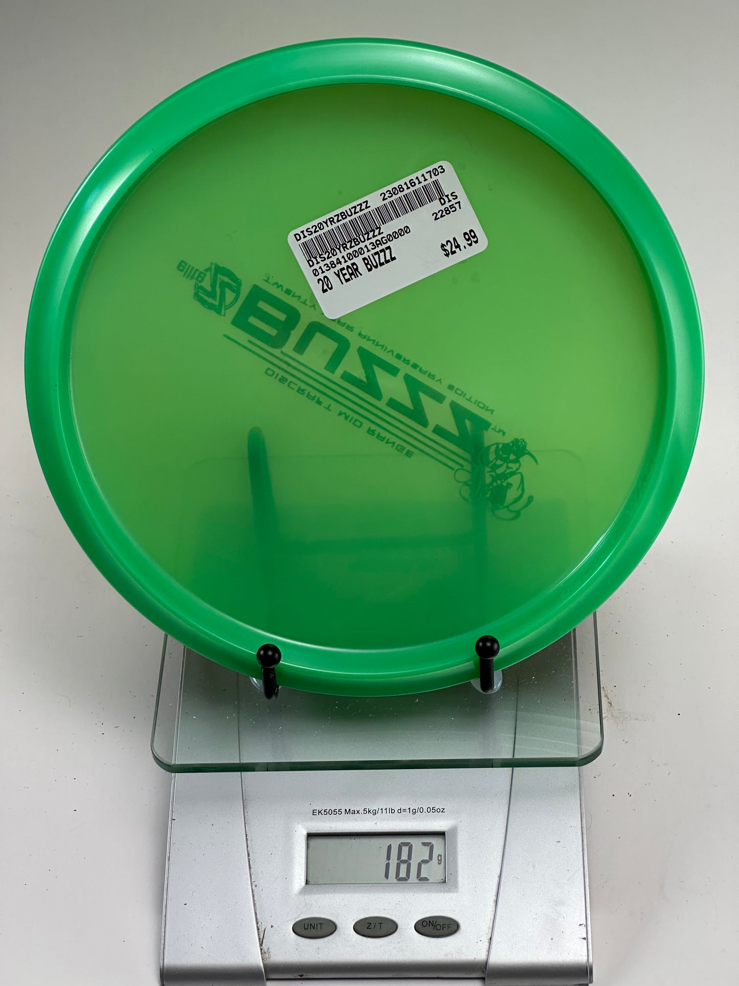 Discraft Buzzz 20 Year Anniversary Elite Z Midrange (Green, 182g)