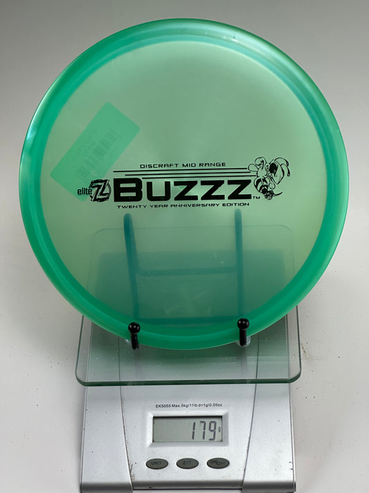 Discraft Buzzz 20 Year Anniversary Elite Z Midrange - Transparent Green