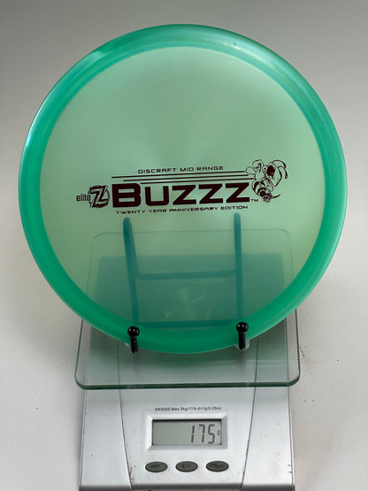 Discraft Buzzz 20 Year Anniversary Elite Z Midrange (Translucent Green)