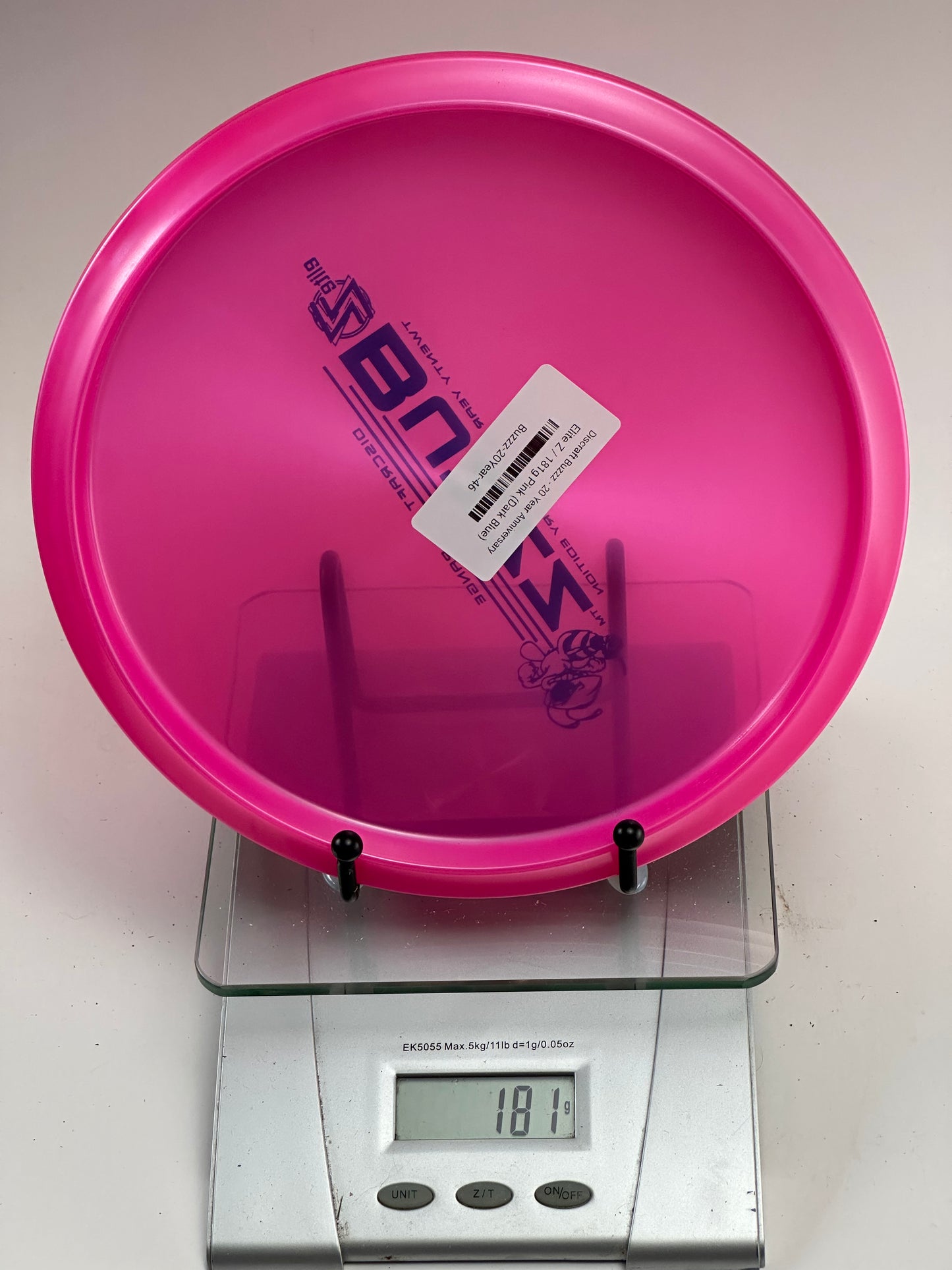 Discraft Buzzz 20 Year Anniversary Elite Z Midrange (Pink) 181g