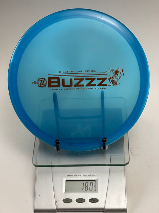 Discraft Buzzz 20 Year Anniversary Elite Z Midrange (180g) - Blue