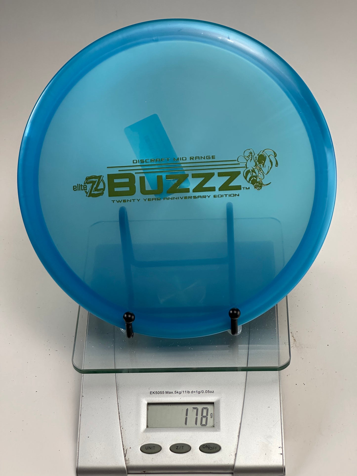 Discraft 20 Year Anniversary Buzzz Elite Z Midrange - Translucent Blue