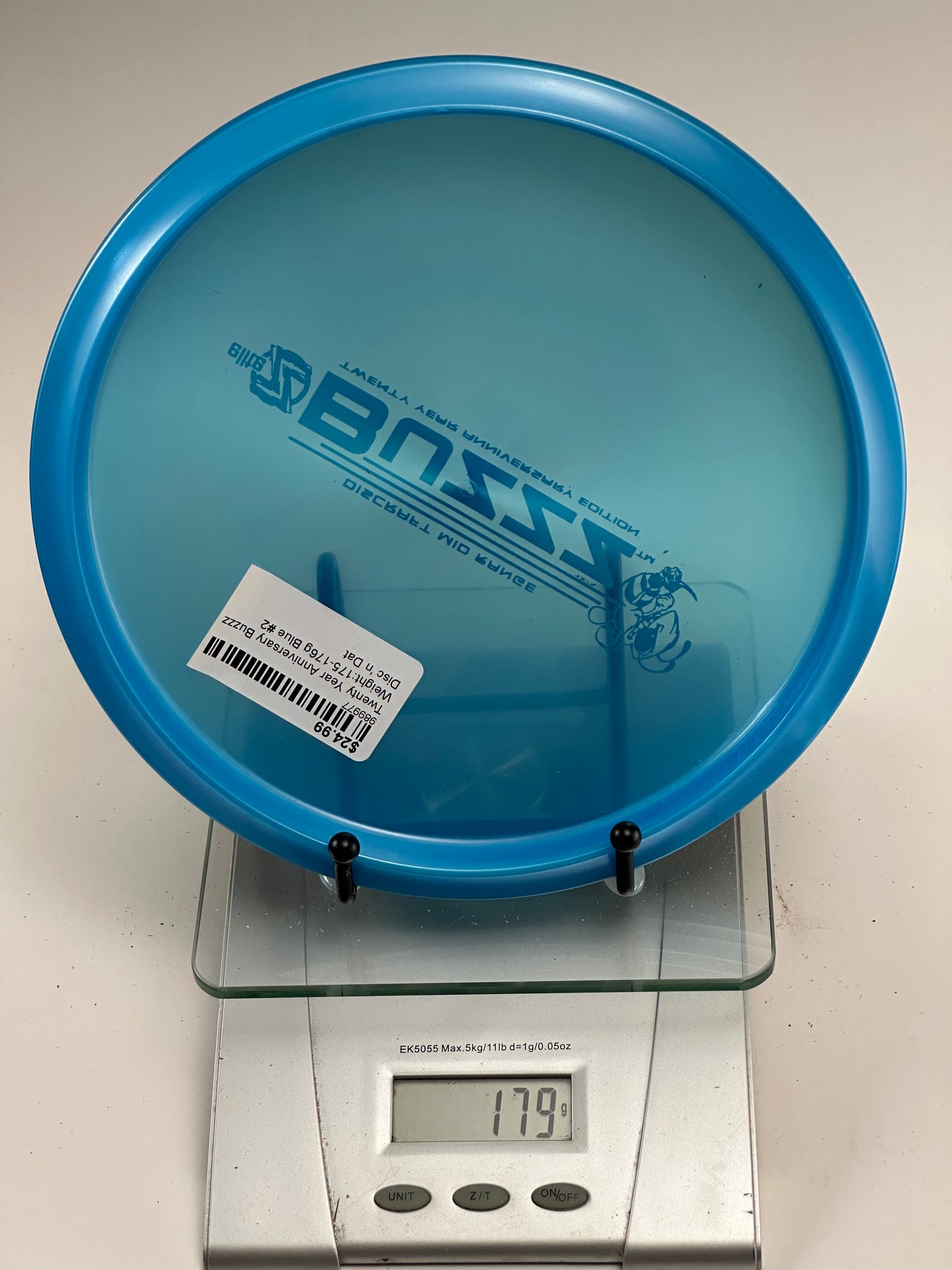 Discraft Buzzz 20 Year Anniversary Elite Z Midrange (Blue)