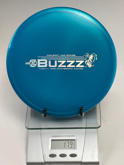 Discraft Buzzz 20 Year Anniversary Elite Z Midrange, Blue