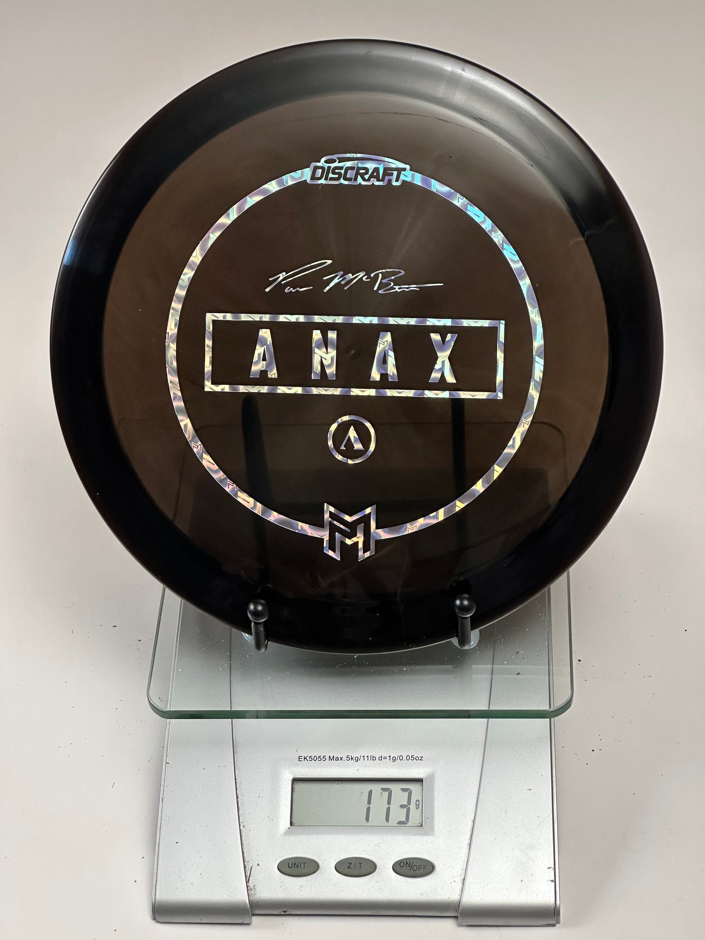 Discraft ESP Anax 173g Black Translucent w/ Holographic Stamp