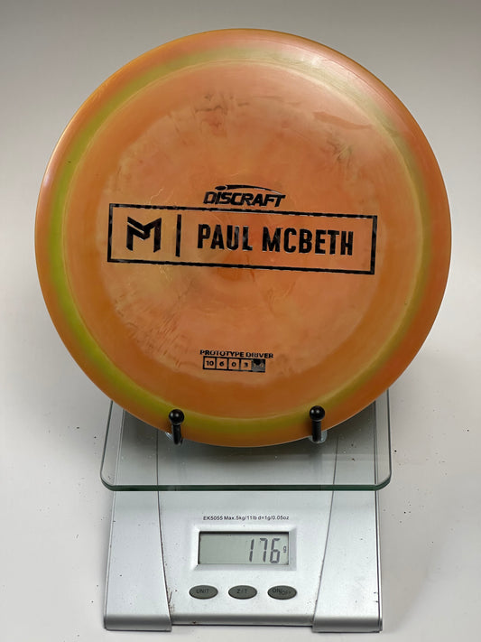 Discraft ESP Prototype Anax (Paul McBeth) Swirly Orange/Green Rim 176g