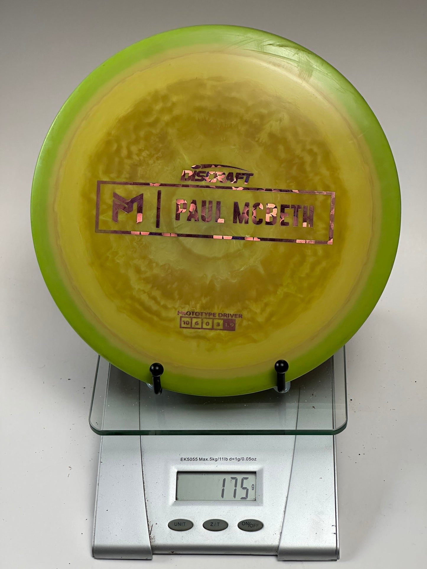 Discraft ESP Prototype Anax Paul McBeth Swirly Yellow/Green 175g