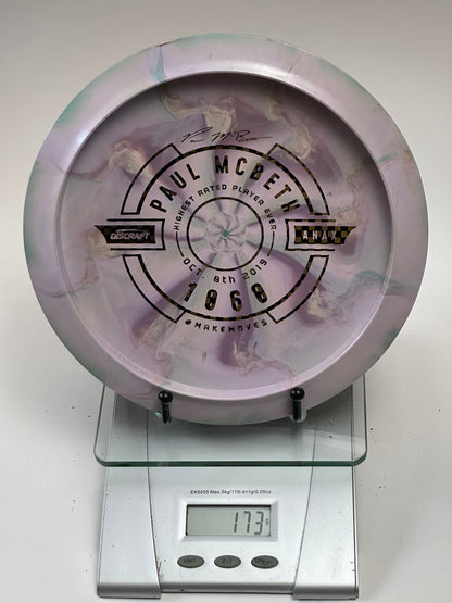 Discraft ESP Anax 173g Swirly Lavender/White Paul McBeth 1969 Stamp