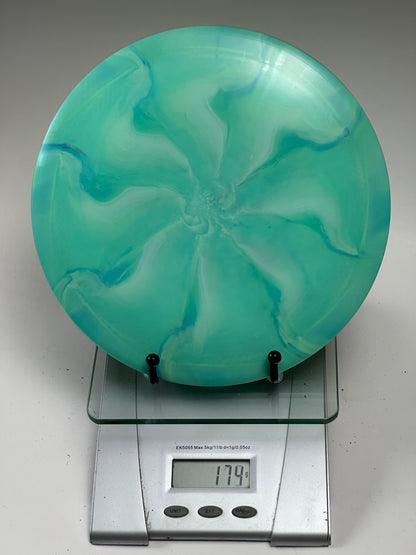 Discraft ESP Anax Swirly Turquoise Paul McBeth 1969 Stamp 174g