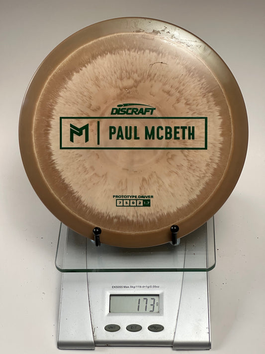 Discraft ESP Athena Prototype Paul McBeth Stamp 173g (Swirly Tan/Cream)