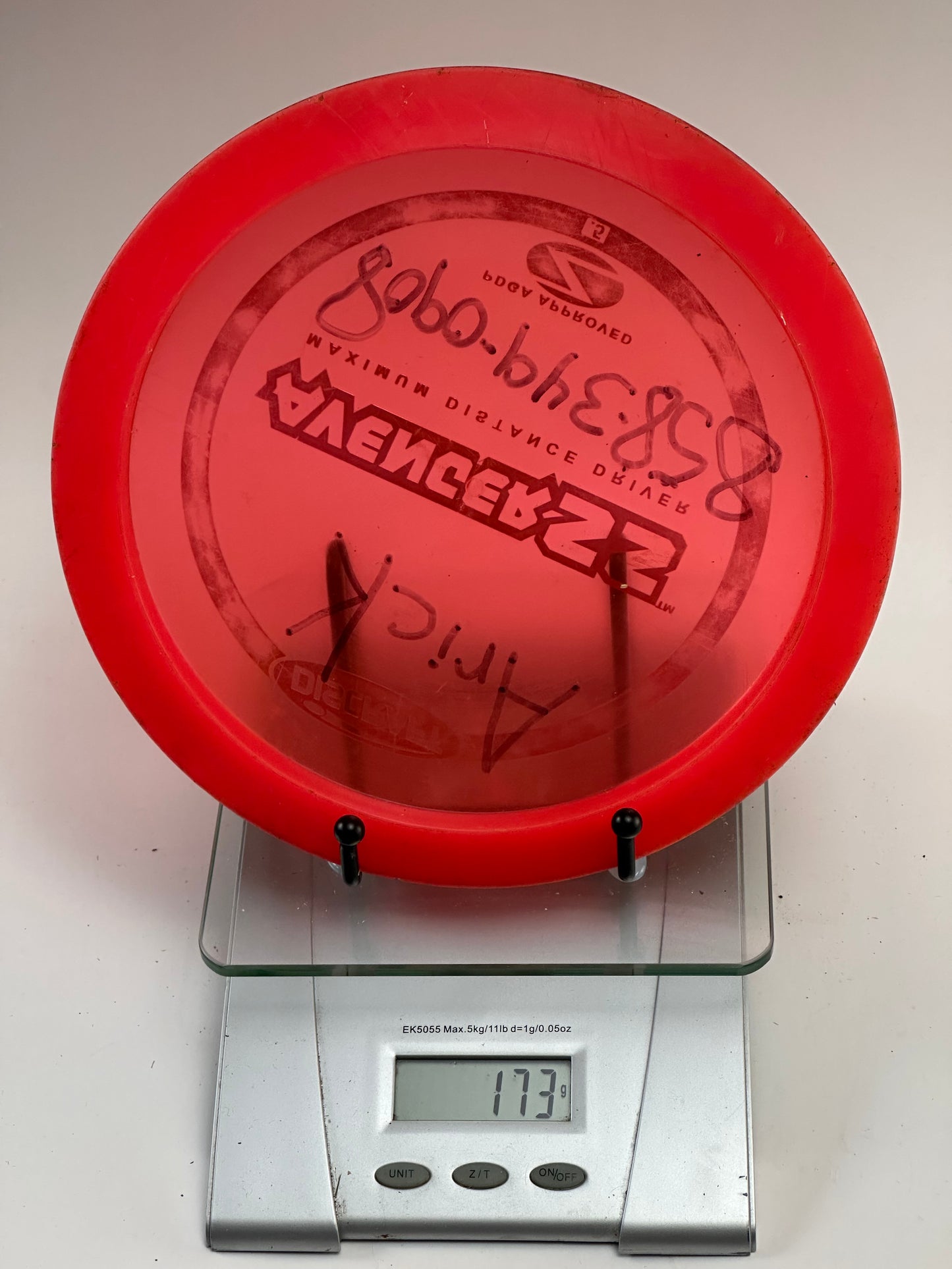 Discraft Avenger SS Z Plastic Distance Driver - Transparent Red