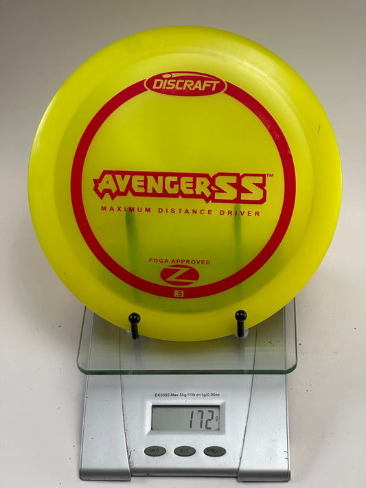 Discraft Avenger SS Z Line Distance Driver (Yellow, Red Stamp) 172g