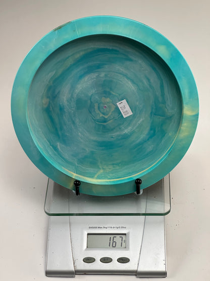 Discraft ESP Avenger SS Swirly Aqua Distance Driver (McBeth 5X Stamp)