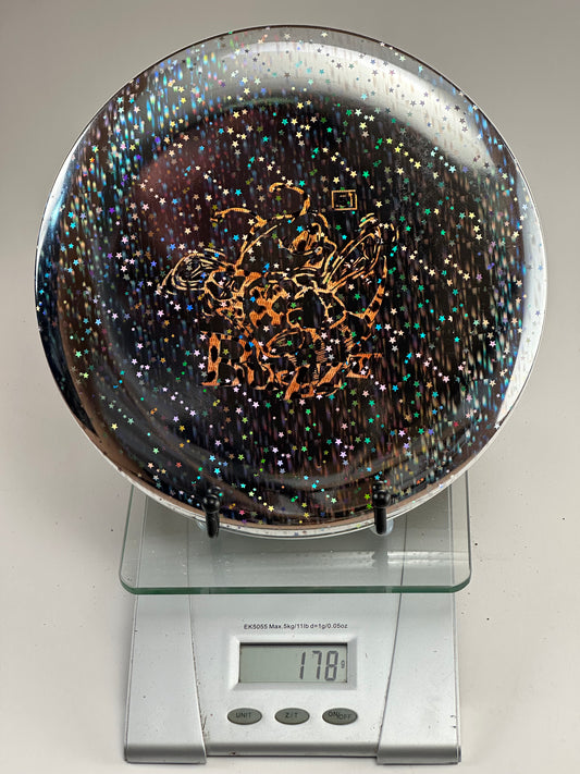 Discraft Buzzz Z Glo Sparkle Midrange – Holographic Star, Translucent
