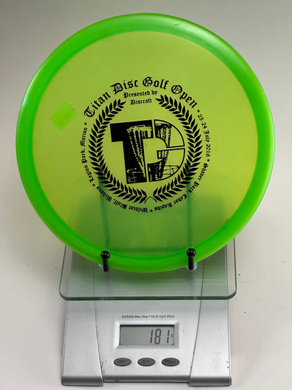 Discraft Z Buzzz Midrange | 2016 Titan Disc Golf Open Stamp | Translucent Green