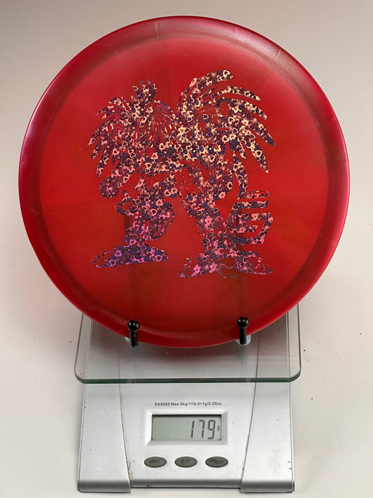 Discraft Buzzz Z Midrange – Transparent Red Robot Stamp