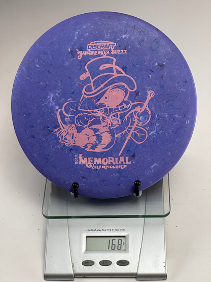 Discraft Jawbreaker Buzzz 2017 Memorial Championship Stamp Purple Midrange