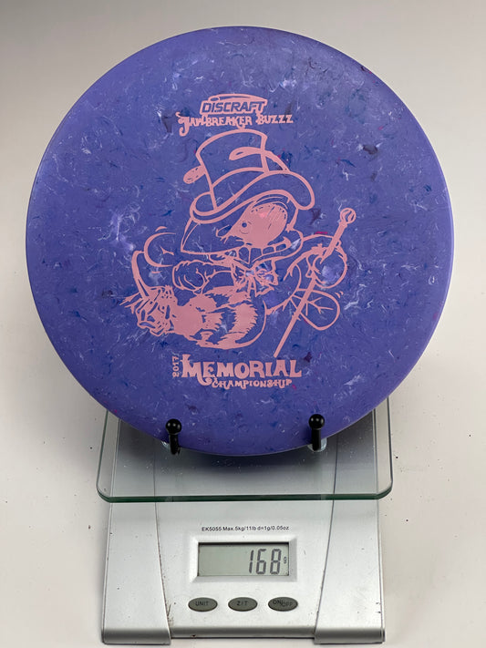 Discraft Jawbreaker Buzzz 2017 Memorial Championship Stamp Purple Midrange