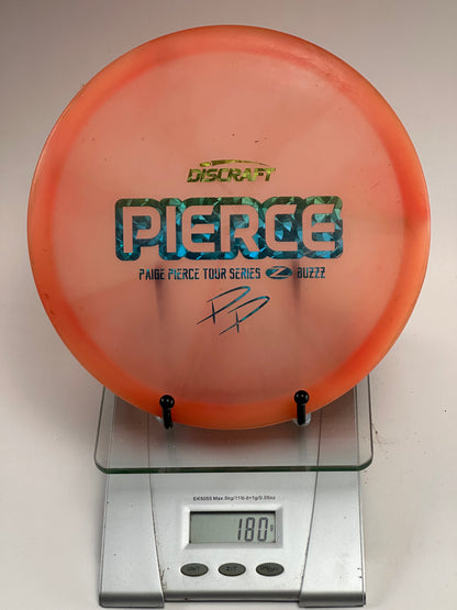 Discraft Buzzz Z Paige Pierce Tour Series - Translucent Orange, PIERCE Stamp