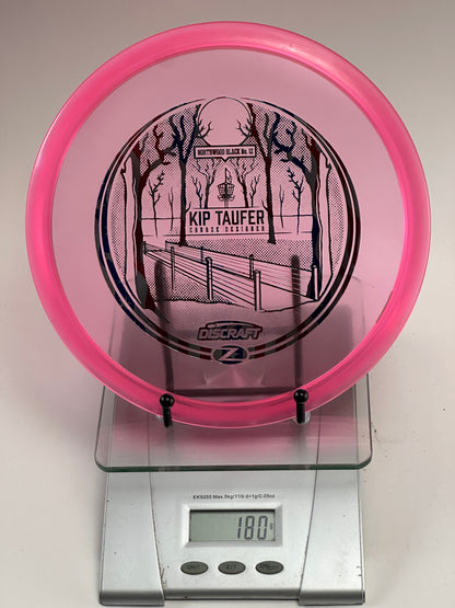 Discraft Z Buzzz (Kip Taufer Northwood Black No. 12) Transparent Pink