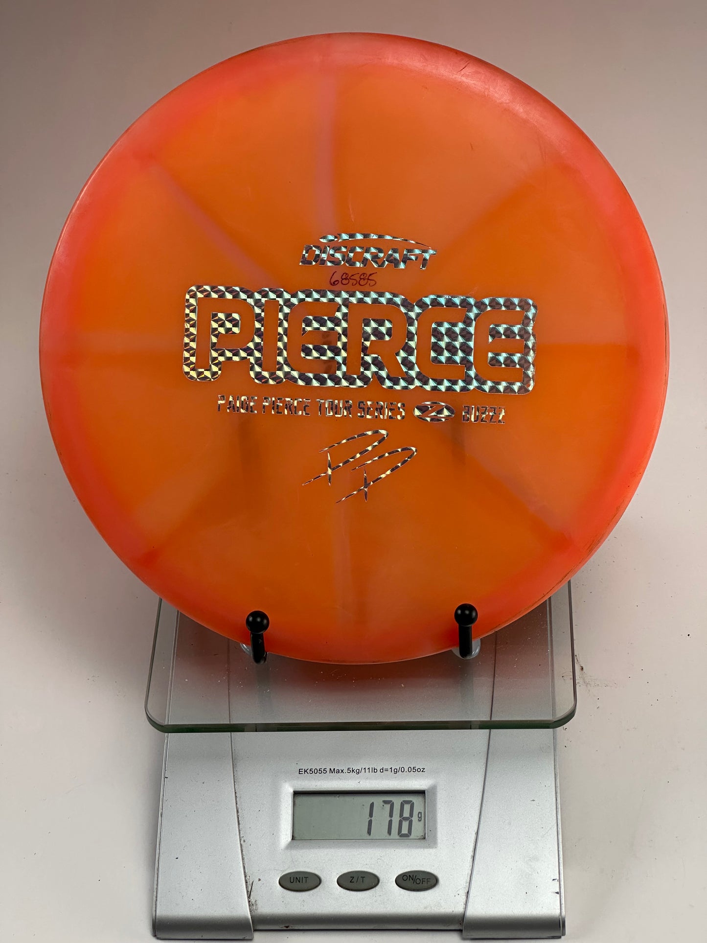 Discraft Buzzz Z Paige Pierce Tour Series Midrange - Transparent Orange Burst