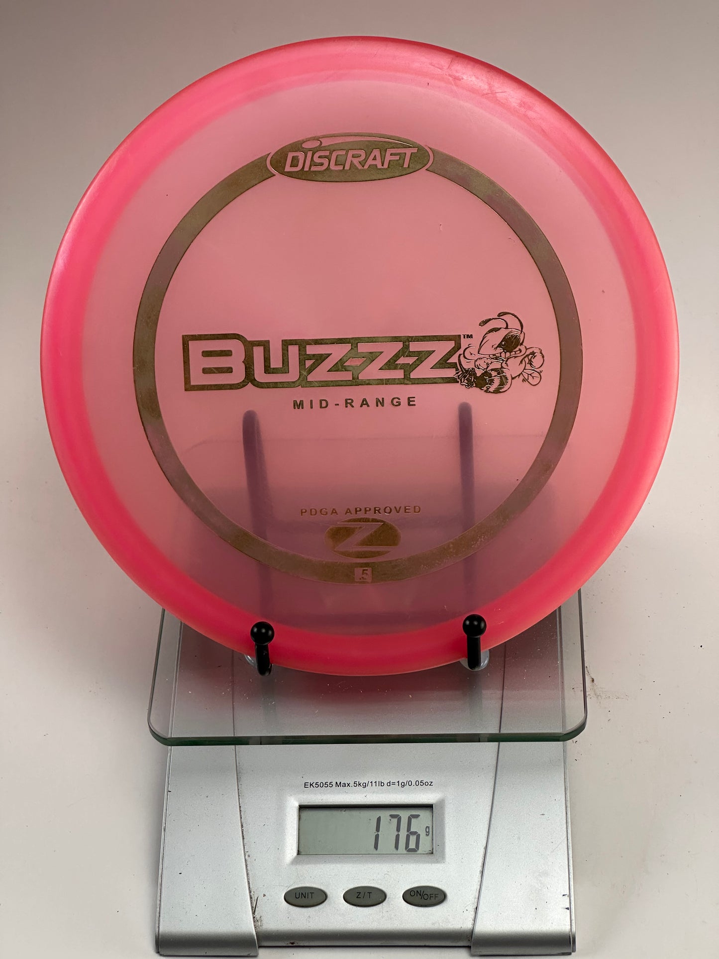 Discraft Buzzz Z Midrange | Transparent Pink | Gold Foil