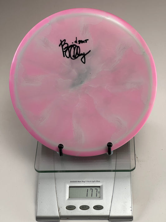 Discraft Buzzz Z Swirl Midrange (Signed) 177g Pink/White Swirl