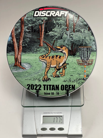 Discraft ESP Buzzz – 2022 Titan Open Dinosaur Stamp (Black)