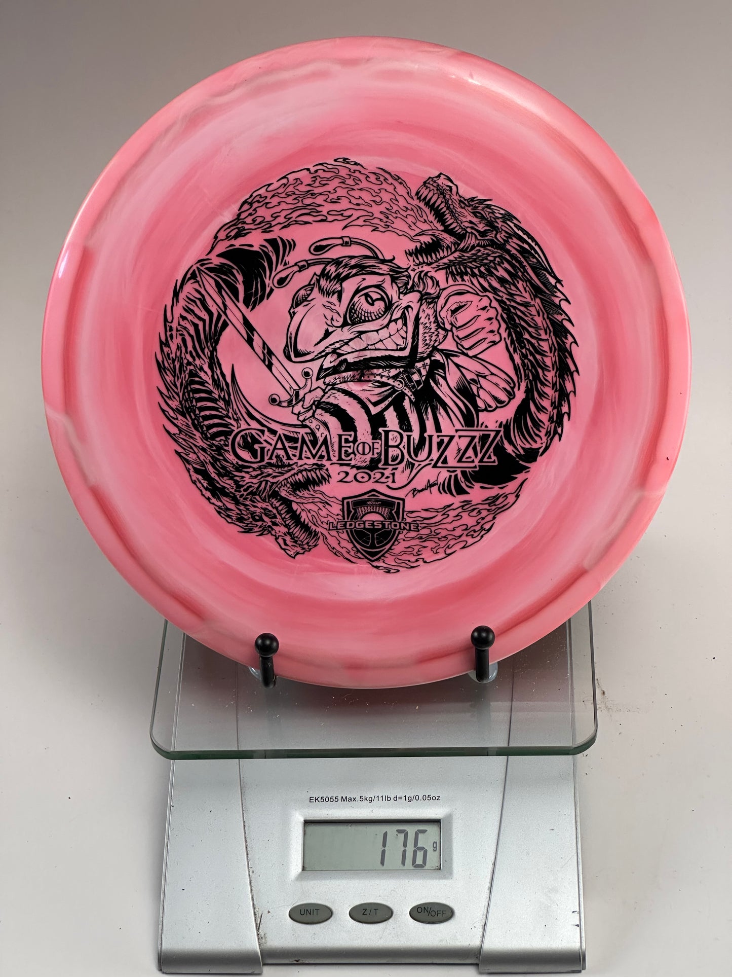 Discraft Buzzz Z Swirl (2021 Ledgestone Game of Buzzz) Pink/White
