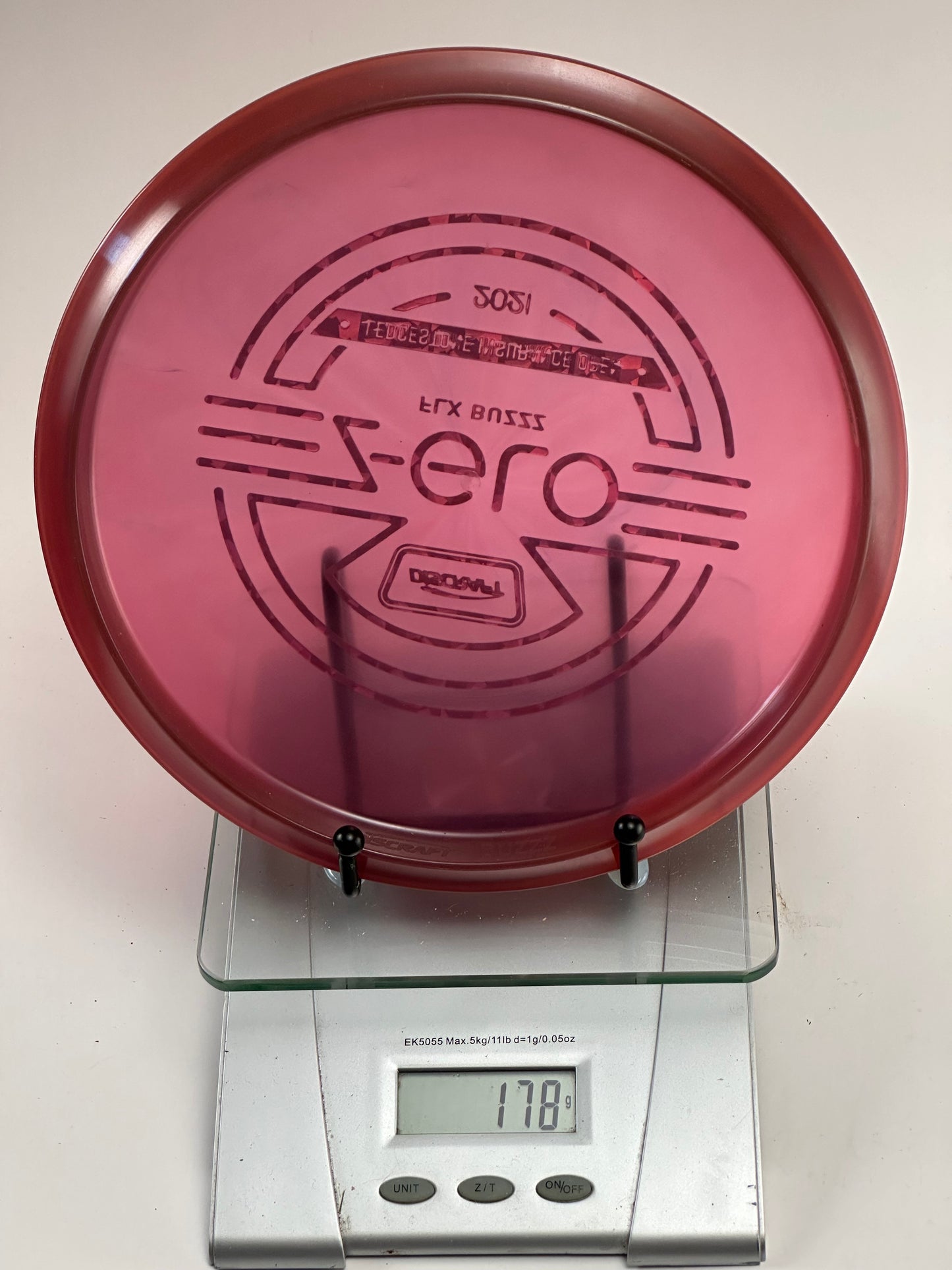 Discraft Buzzz Z Glo (2021 Fly Buzzz) 178g Transparent Dark Pink