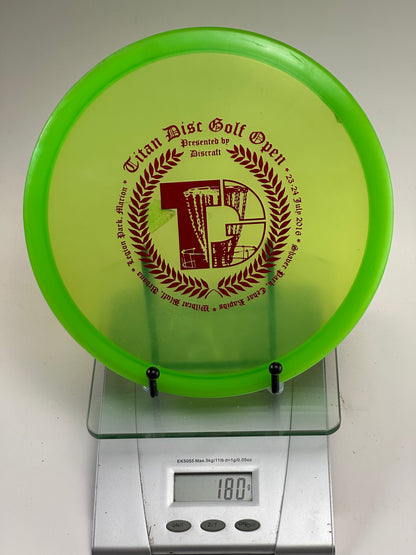 Discraft Z Buzzz Midrange | 2016 Titan Disc Golf Open Stamp | Neon Green