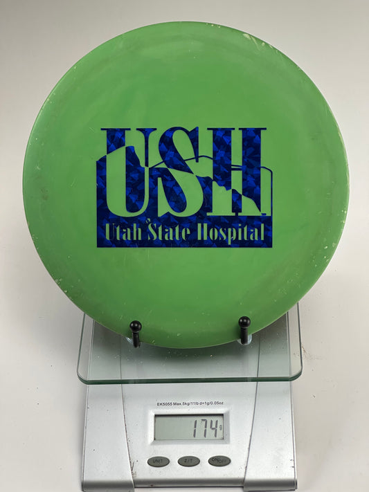 Discraft Buzzz Z Midrange | Green | Utah State Hospital Blue Foil Stamp